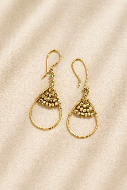 brass earring for women