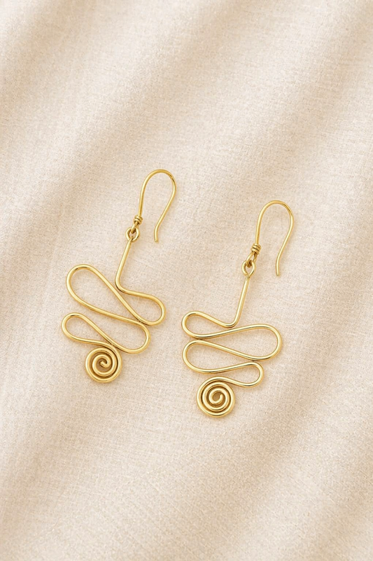 brass earring for womens