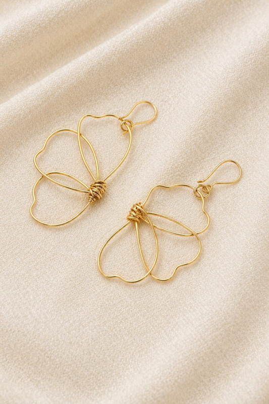 Brass Floral earring for womens