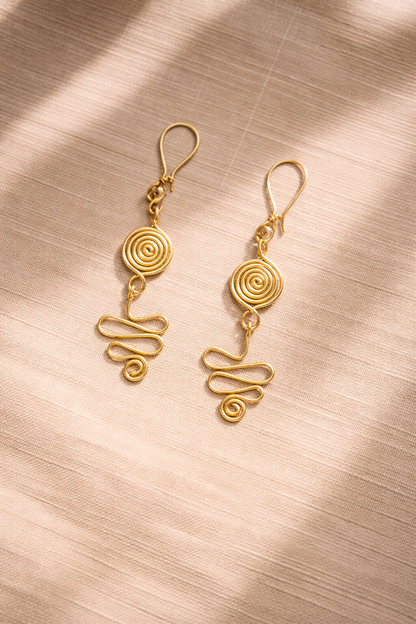 Brass earring for womens