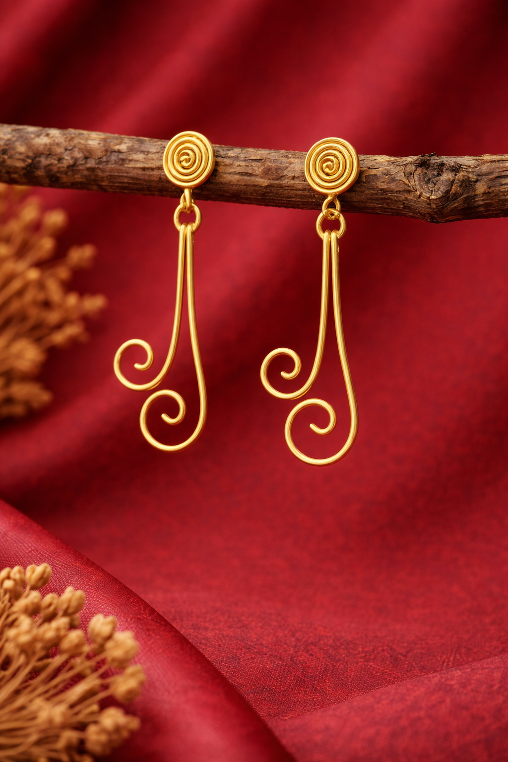 Brass earring for womens