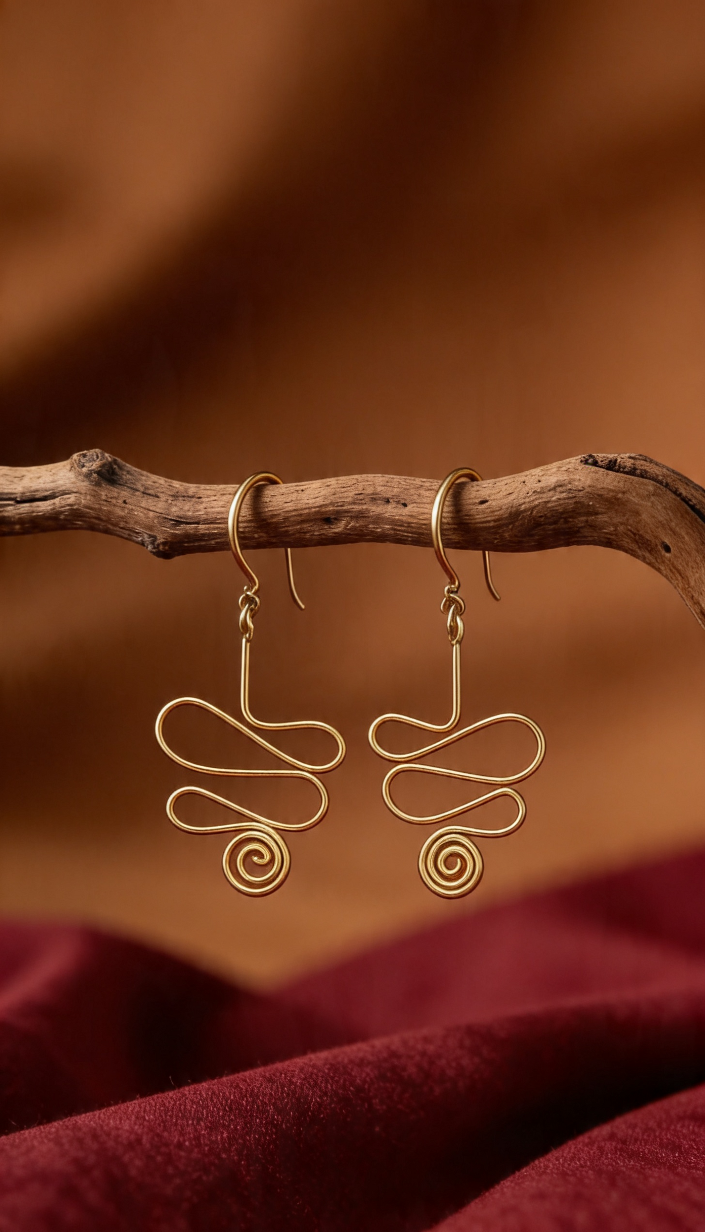 brass earring for womens
