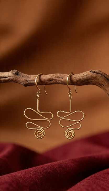 brass earring for womens
