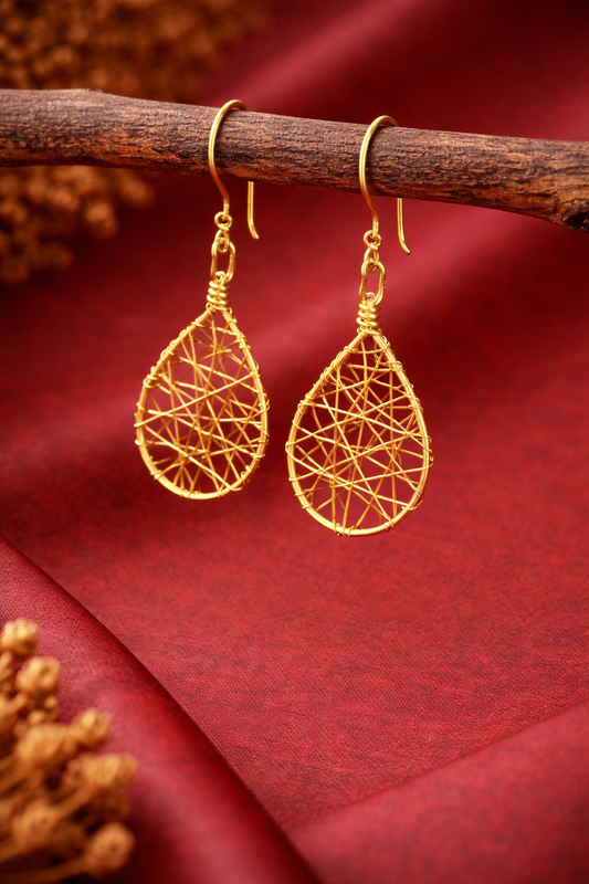 Brass earring for womens