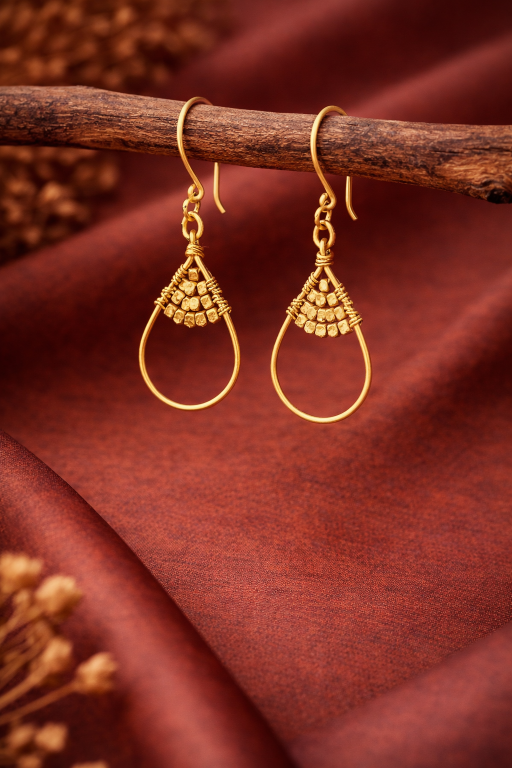 brass earring for women