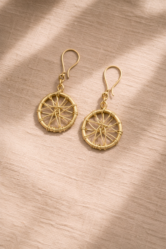 Brass earring for womens
