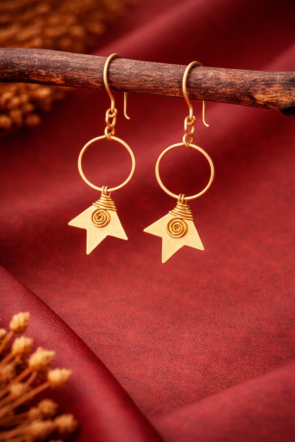 Brass earring for women