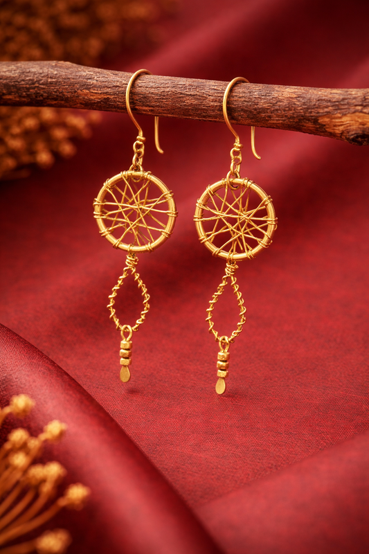 Brass earring for women