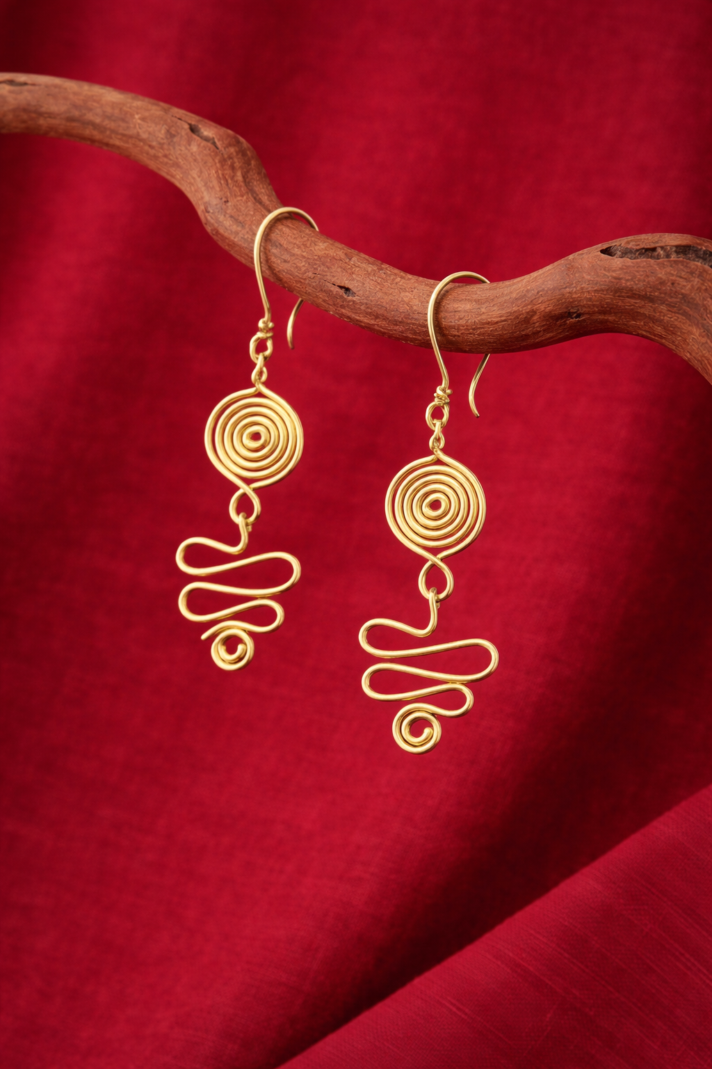 Brass earring for womens