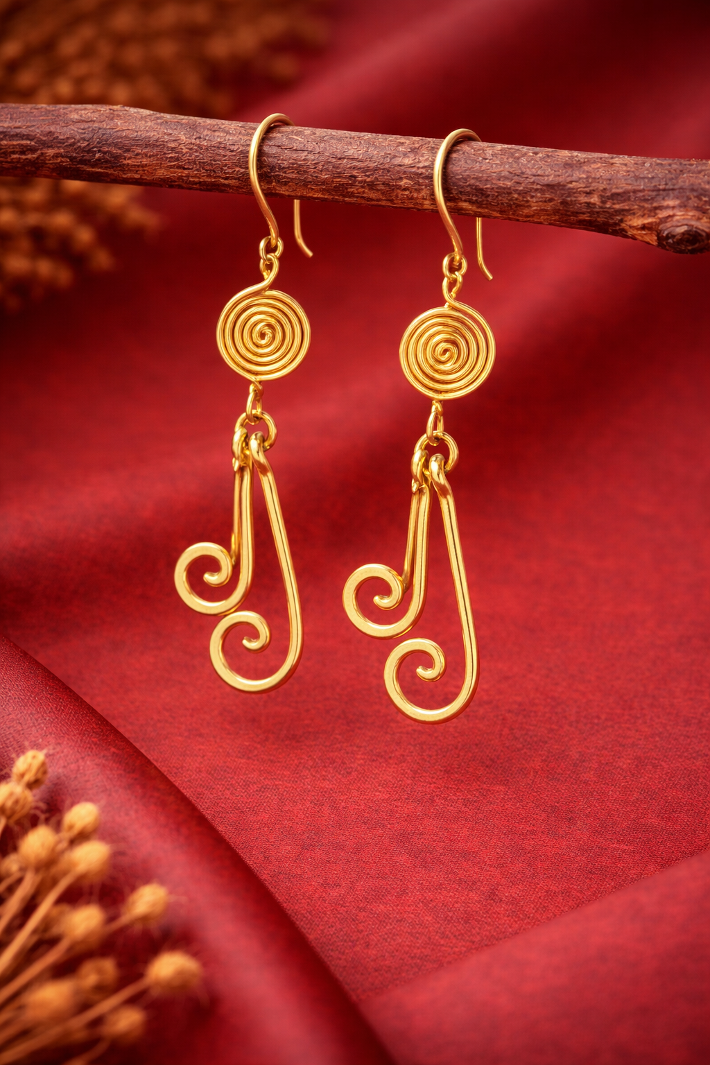 brass earring for women