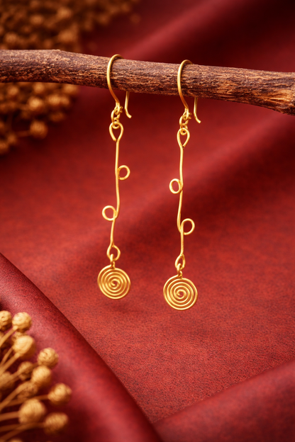 Brass earring for womens