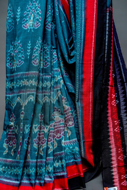 Sambalpuri Cotton( Teal Blue)