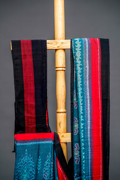 Sambalpuri Cotton( Teal Blue)