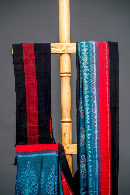 Sambalpuri Cotton( Teal Blue)