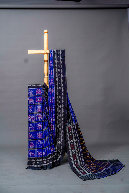 Sambalpuri Cotton( Deep Indigo)