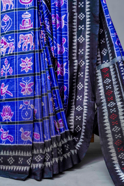 Sambalpuri Cotton( Deep Indigo)