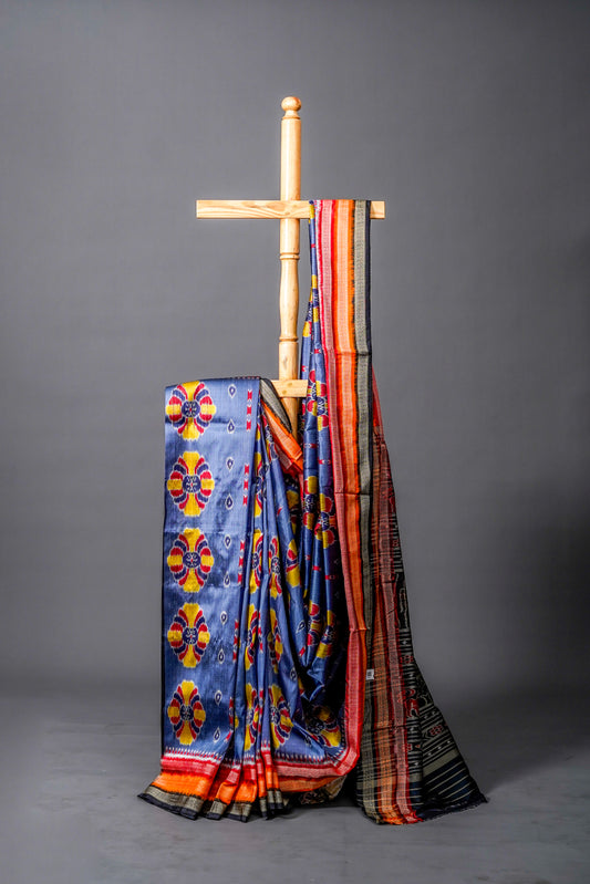 Khandua Silk (Slate Blue)