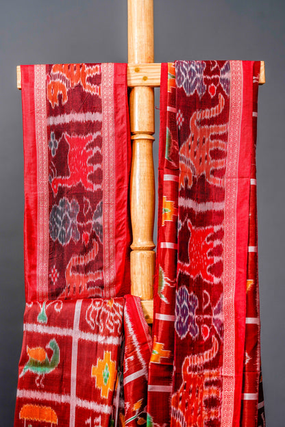 Khandua Silk (Rich Maroon)