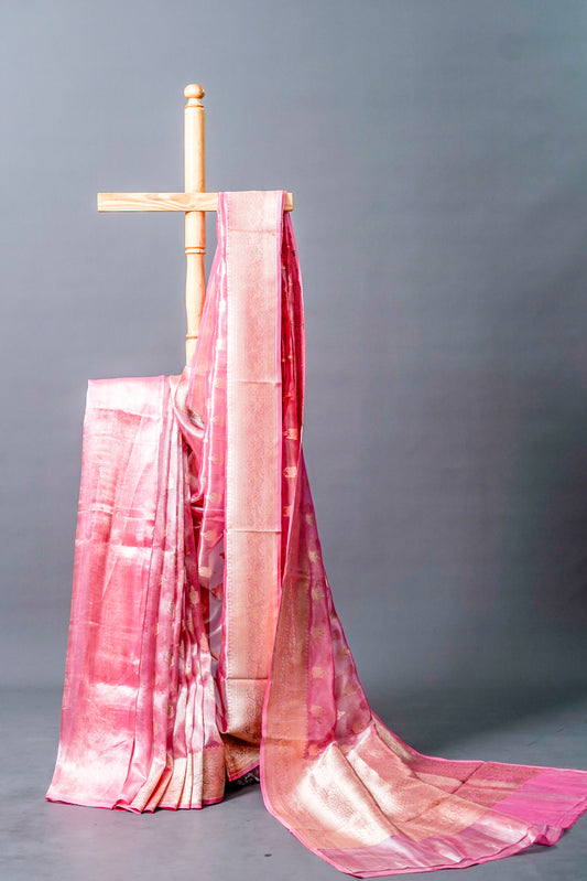 Tissue Banarsi (Rich magenta )