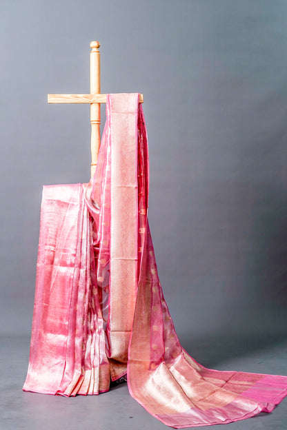 Tissue Banarsi (Rich magenta )