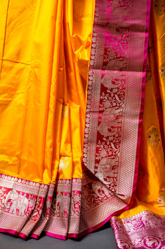 Pure Katan Banarasi Saree - Atulyakarigari