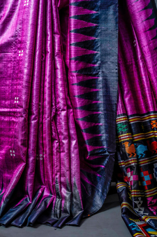 Pure Gopalpur Tusser Saree - Atulyakarigari