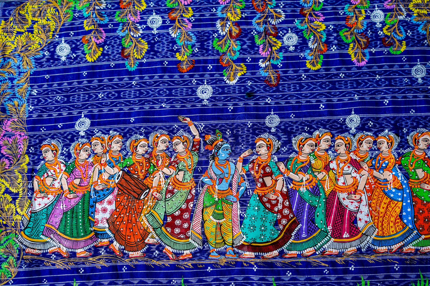 Hand painted Gopalpur Tusser