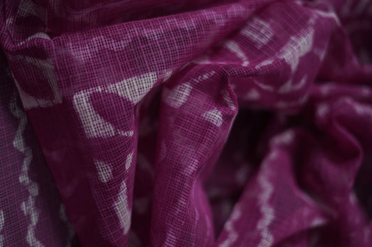 Pure Moonga Kota Saree (Rich Magenta with White) - Atulyakarigari