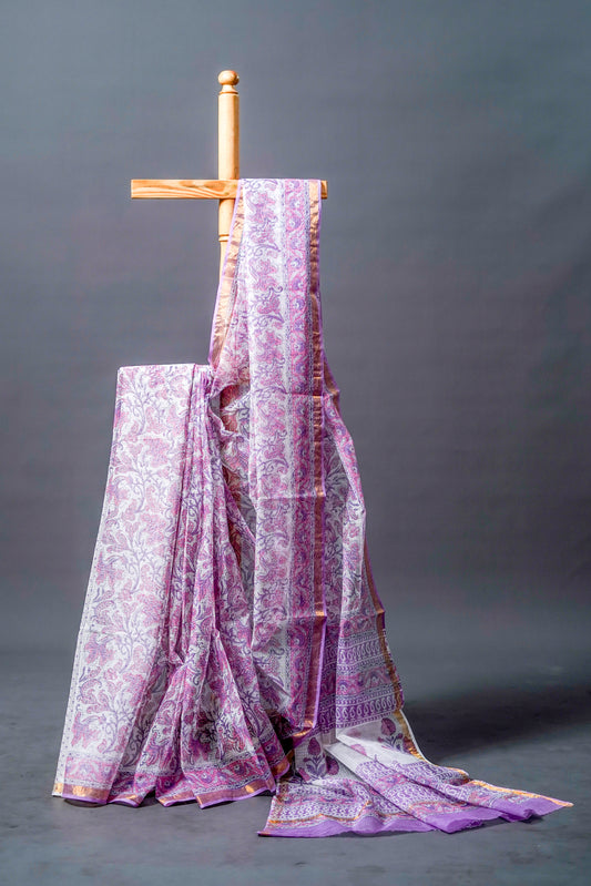 Pure Moonga Kota (Soft Lavender/Purple)
