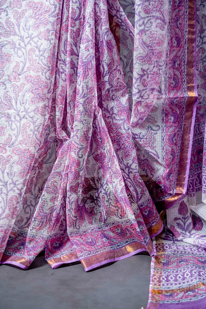 Pure Moonga Kota (Soft Lavender/Purple)