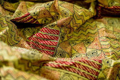 Pure Kantha Cotton (Soft Yellow)