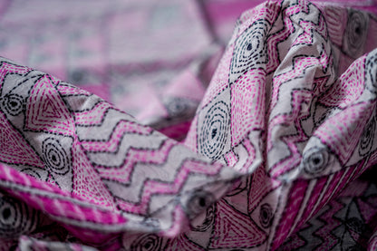 Pure Kantha Cotton (Off-White/Ivory Base)