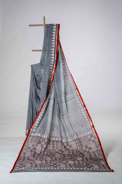 Pure Kantha Cotton Saree