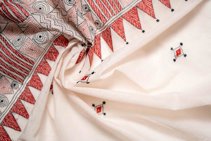 Handworked Pure Kantha Cotton Saree