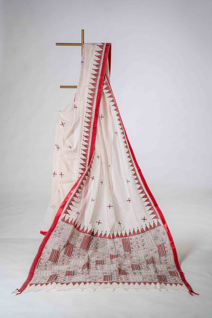 Handworked Pure Kantha Cotton Saree