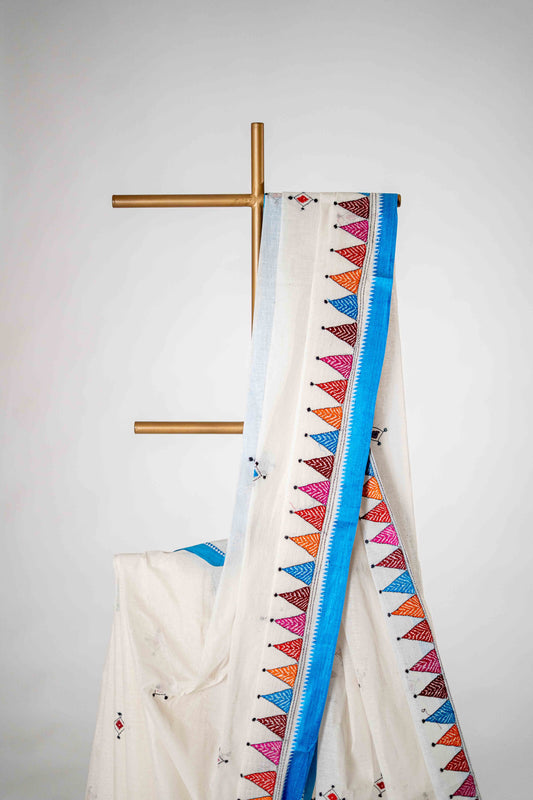 Pure Kantha Cotton Saree - Atulyakarigari