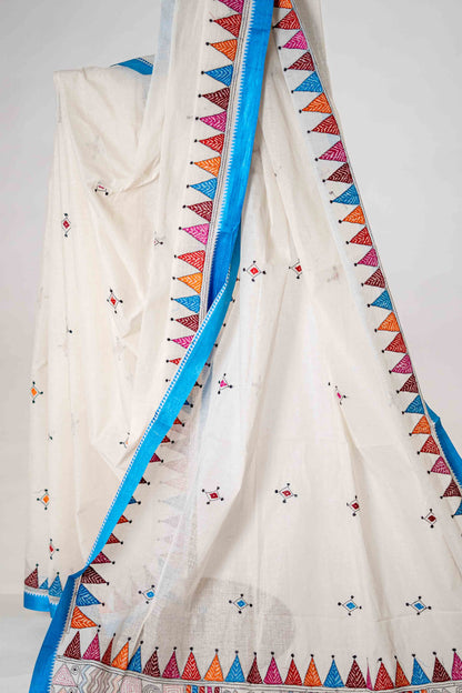 Pure Kantha Cotton Saree