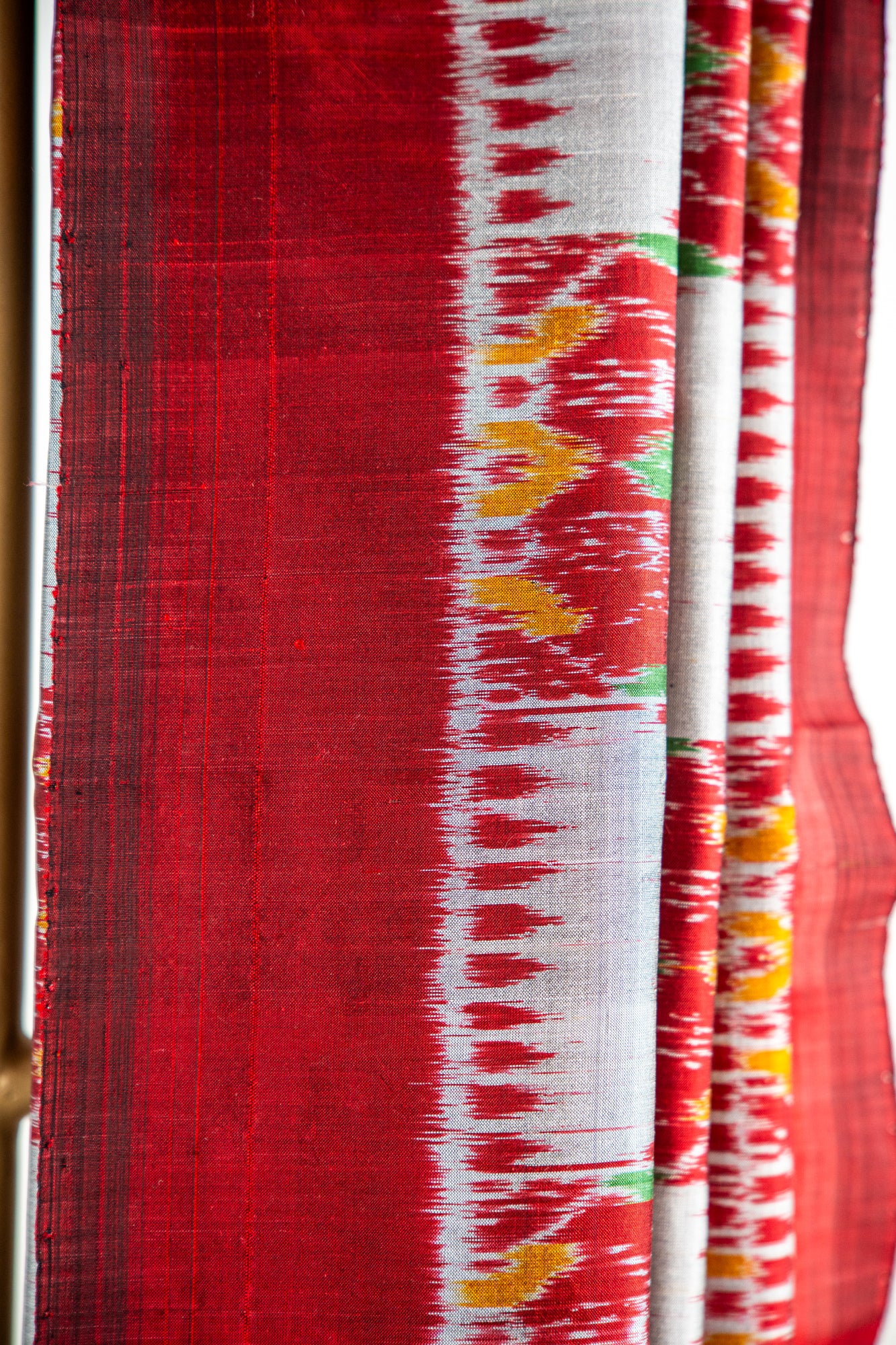 Rich Deep Crimson Red / Maroon Khandua Silk Saree