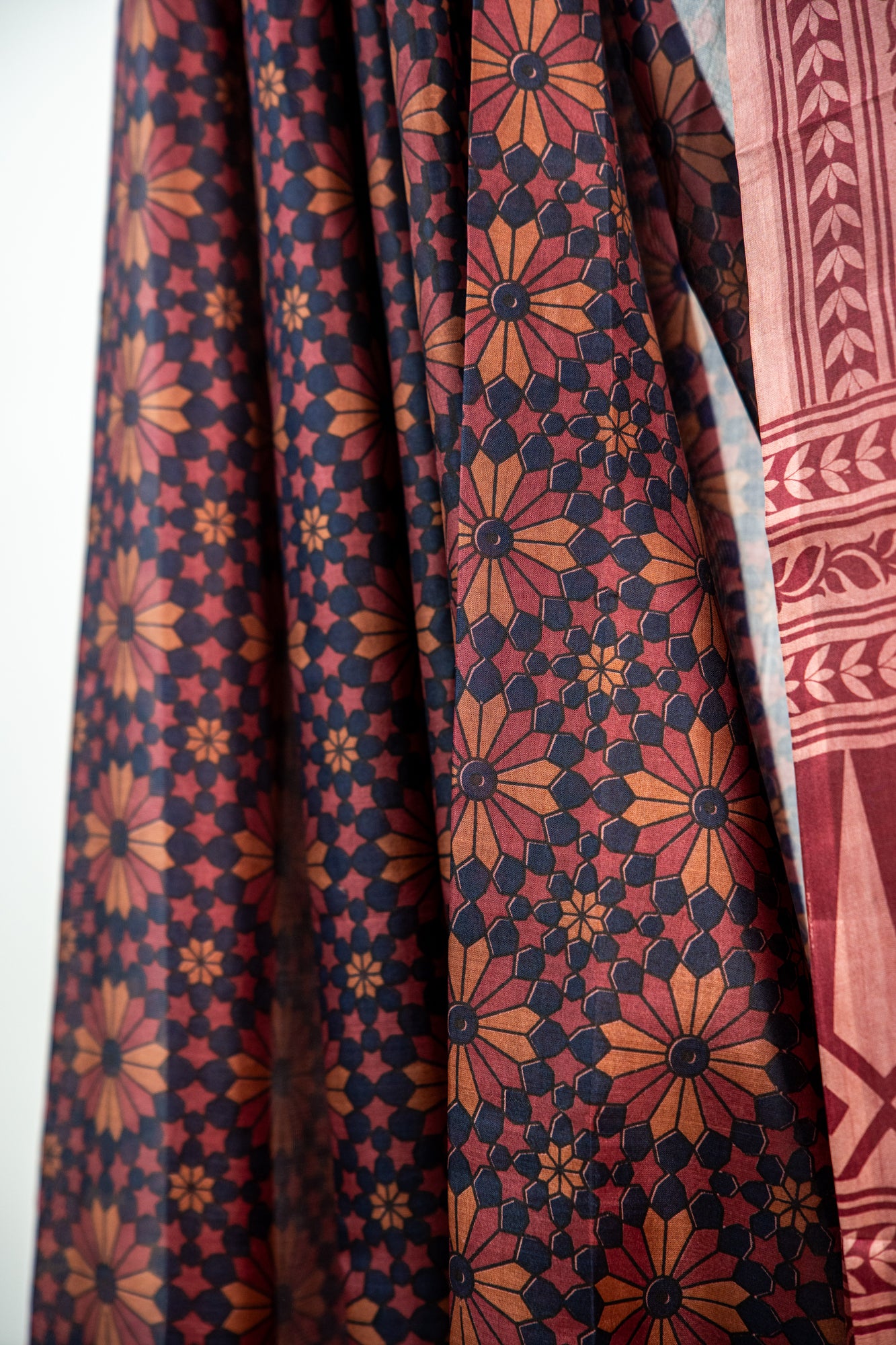 Rich Chocolate Brown / Dark Cocoa base accented with warm Beige and Cream motifs Pure Silk Saree