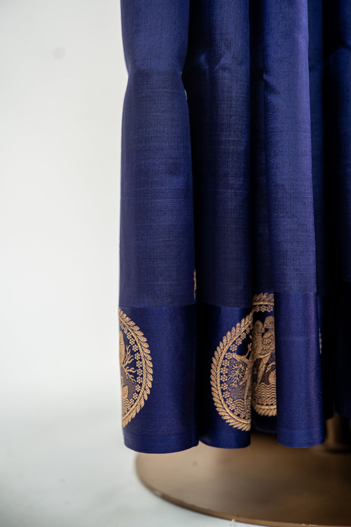 Deep Royal Purple / Midnight Amethyst Banarasi Silk Saree