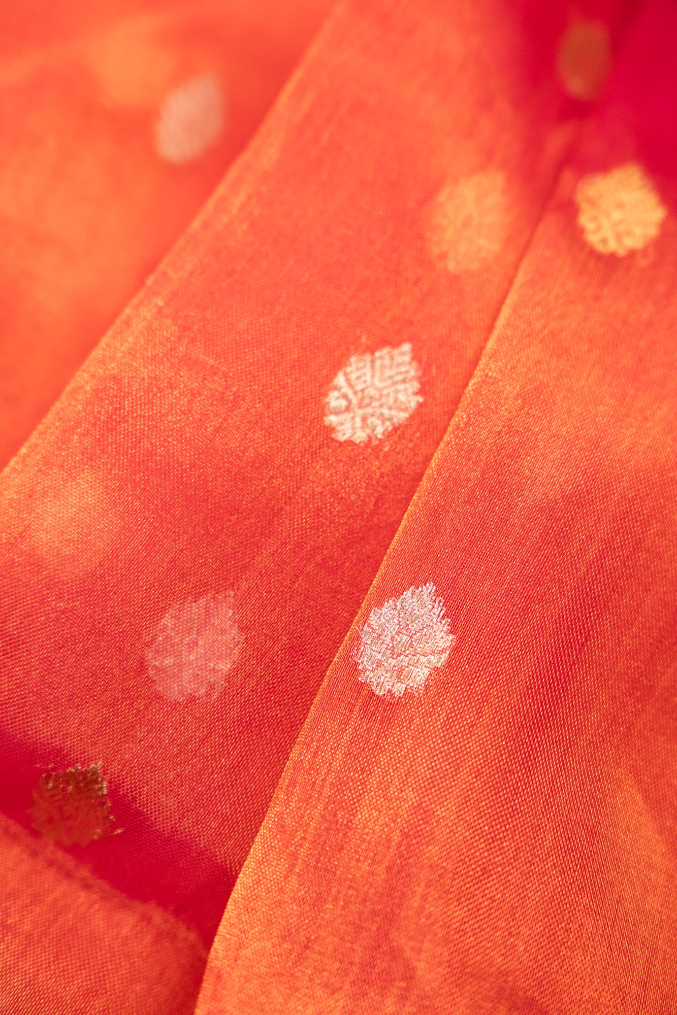 Magenta Red/Rani Pink Tissue Silk Saree