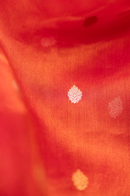 Magenta Red/Rani Pink Tissue Silk Saree