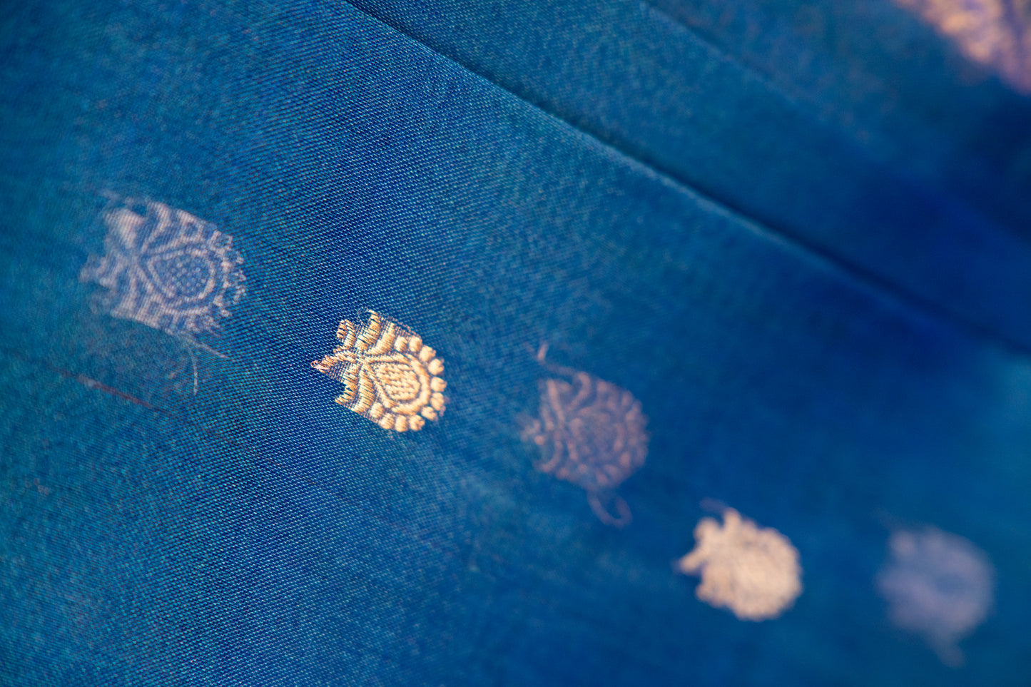 Royal Sappire Blue Tissue Silk Saree