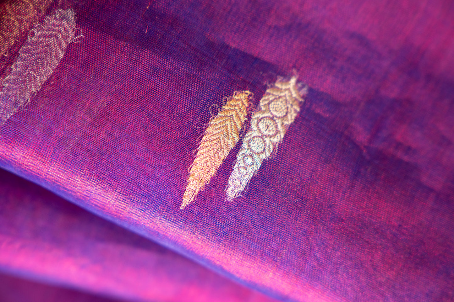 Royal Violet Tissue Silk Saree