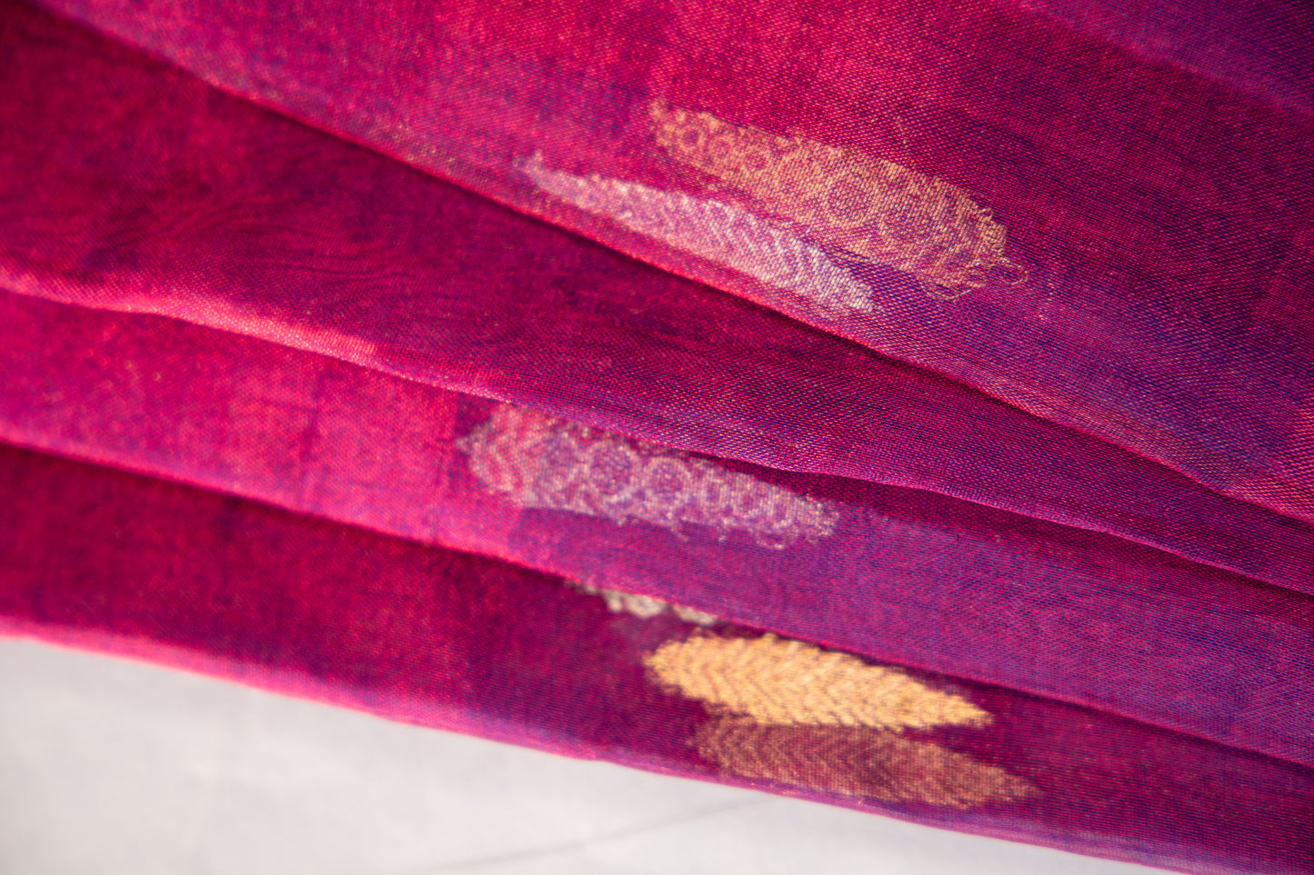 Royal Violet Tissue Silk Saree