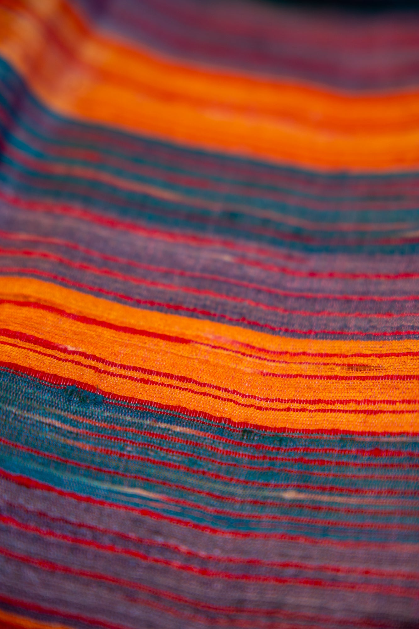 Terracotta Red with a central Charcoal Black Tussar Silk Dupatta