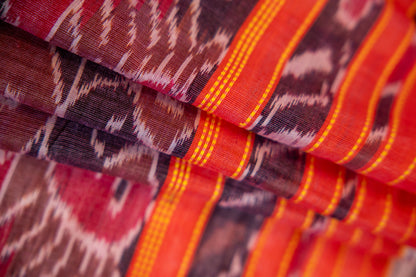 Metallic Rose Gold/Mauve Tussar Silk Dupatta