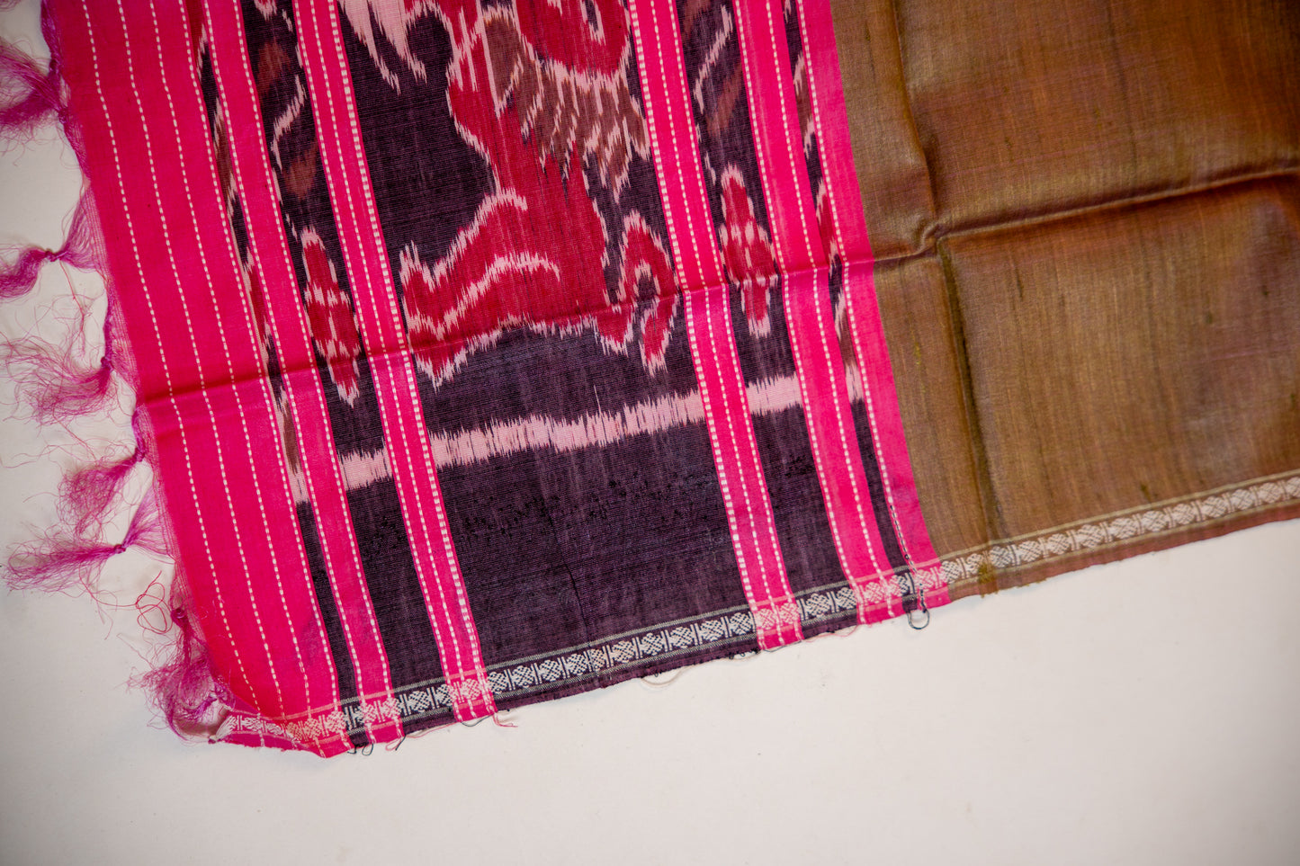 Antique Dull Gold/Beige Tussar Silk Dupatta