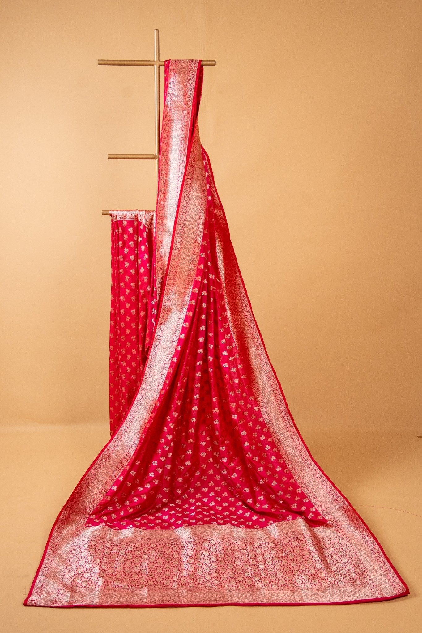 Pure Katan Silk Saree With Grapes Motif