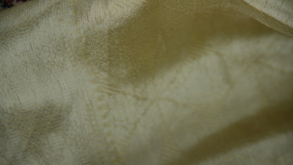 Antique Gold Tissue Silk Saree